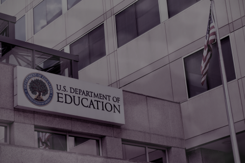 Exterior shot of the education department